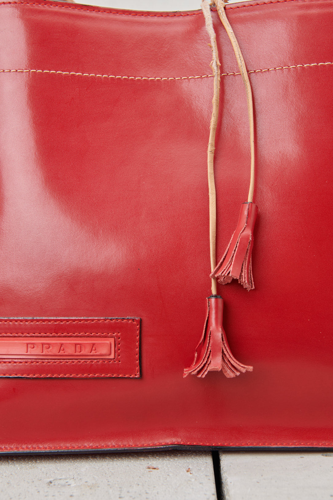 BORSA IN PELLE ROSSA