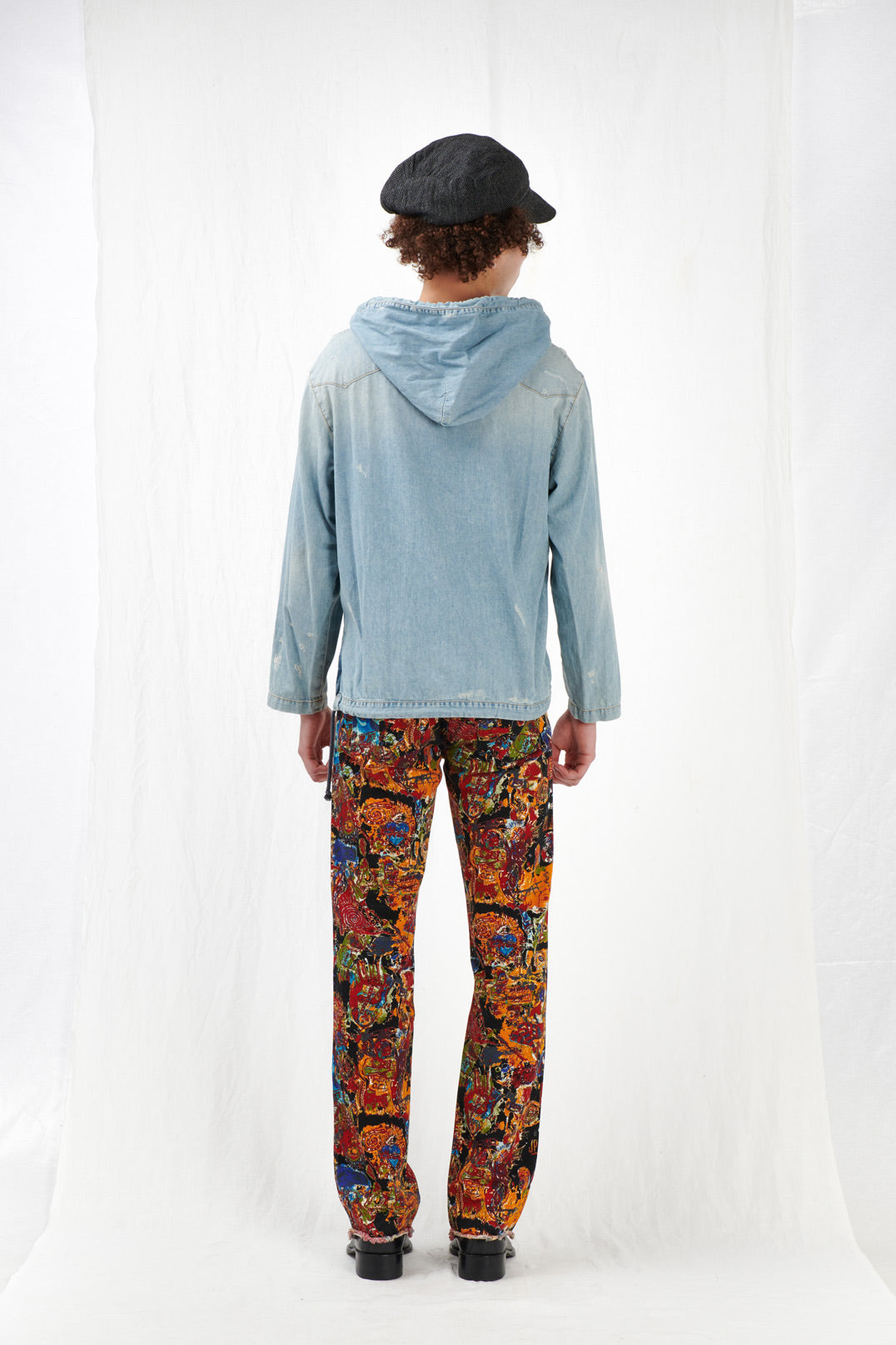 CAMICIA DENIM CON COULISSE