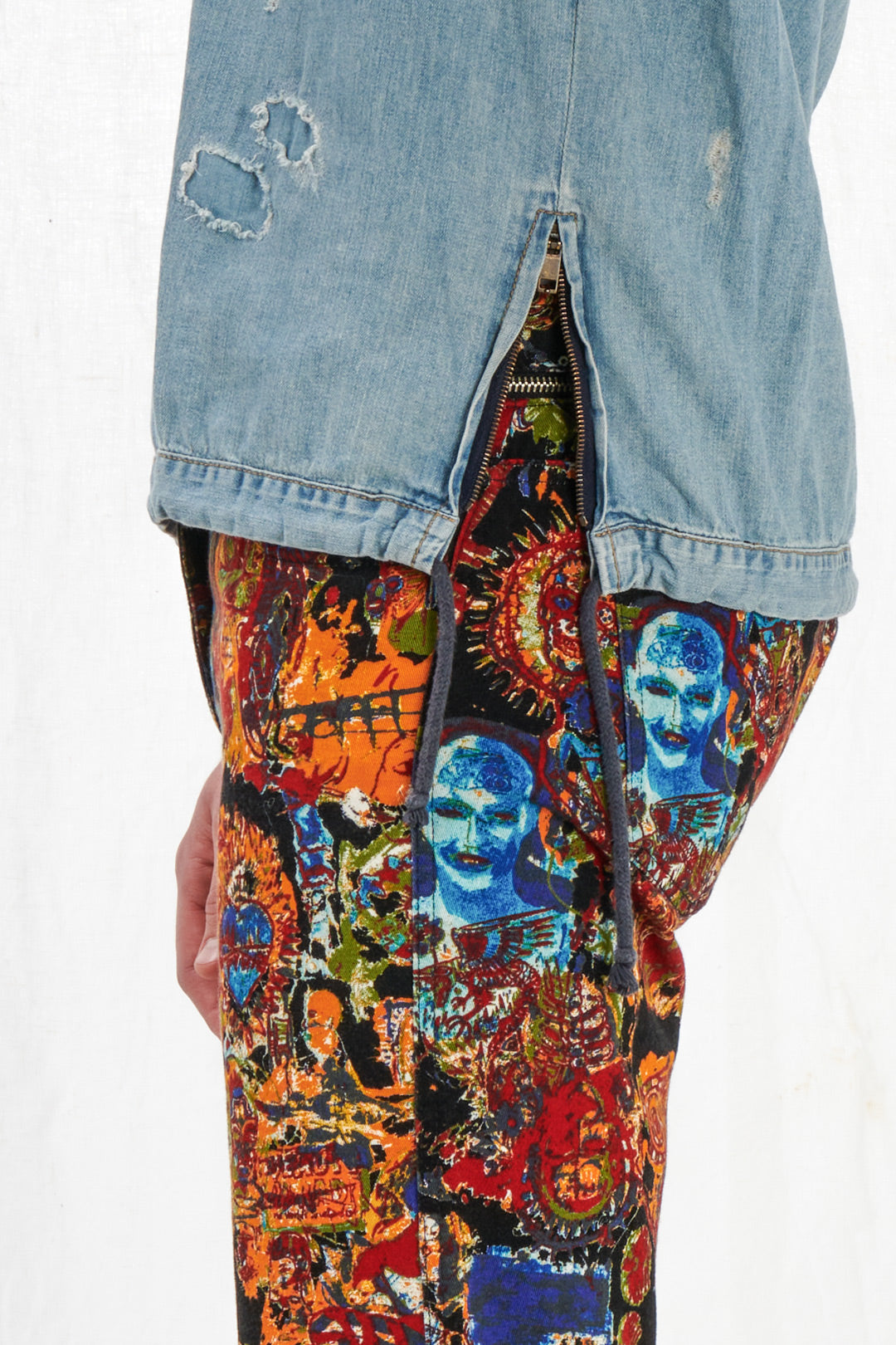 CAMICIA DENIM CON COULISSE