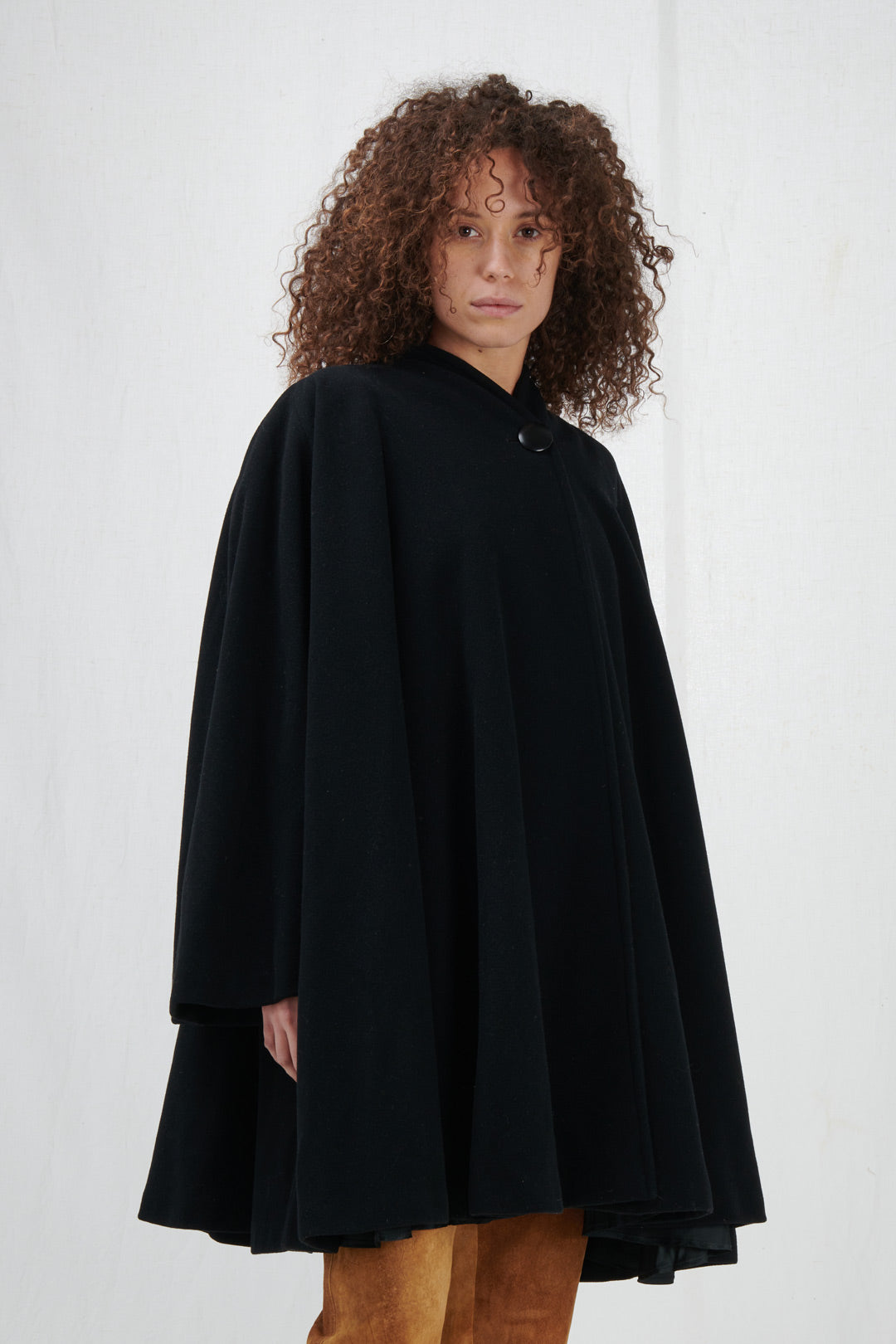 CAPPA KIMONO IN LANA NERA