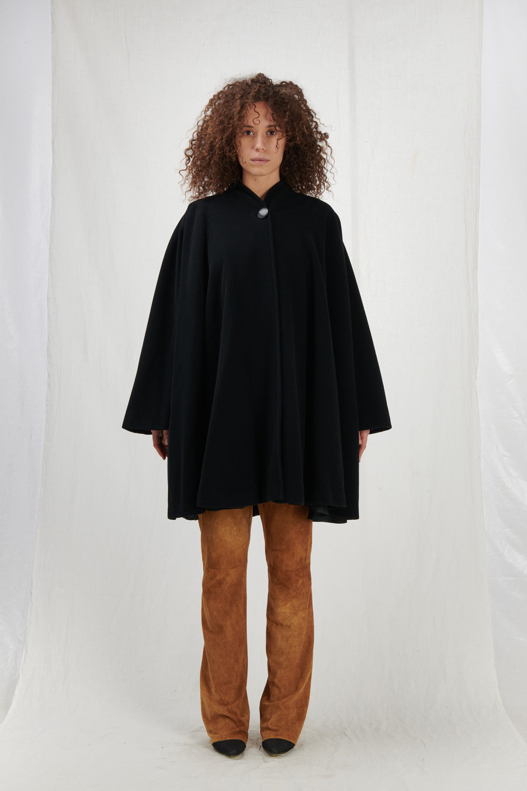 CAPPA KIMONO IN LANA NERA
