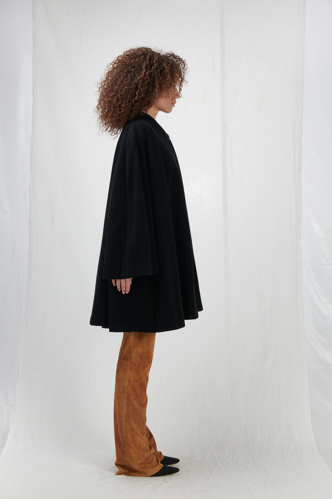 CAPPA KIMONO IN LANA NERA