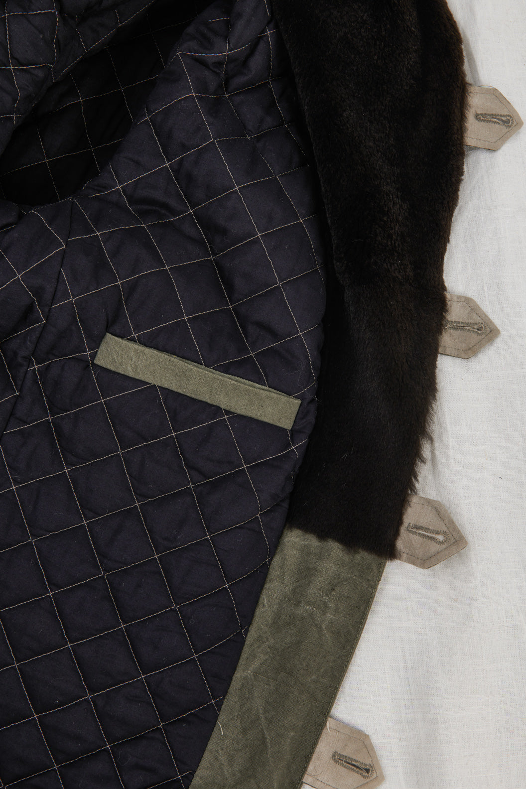 CAPPOTTO VERDE CON PELO