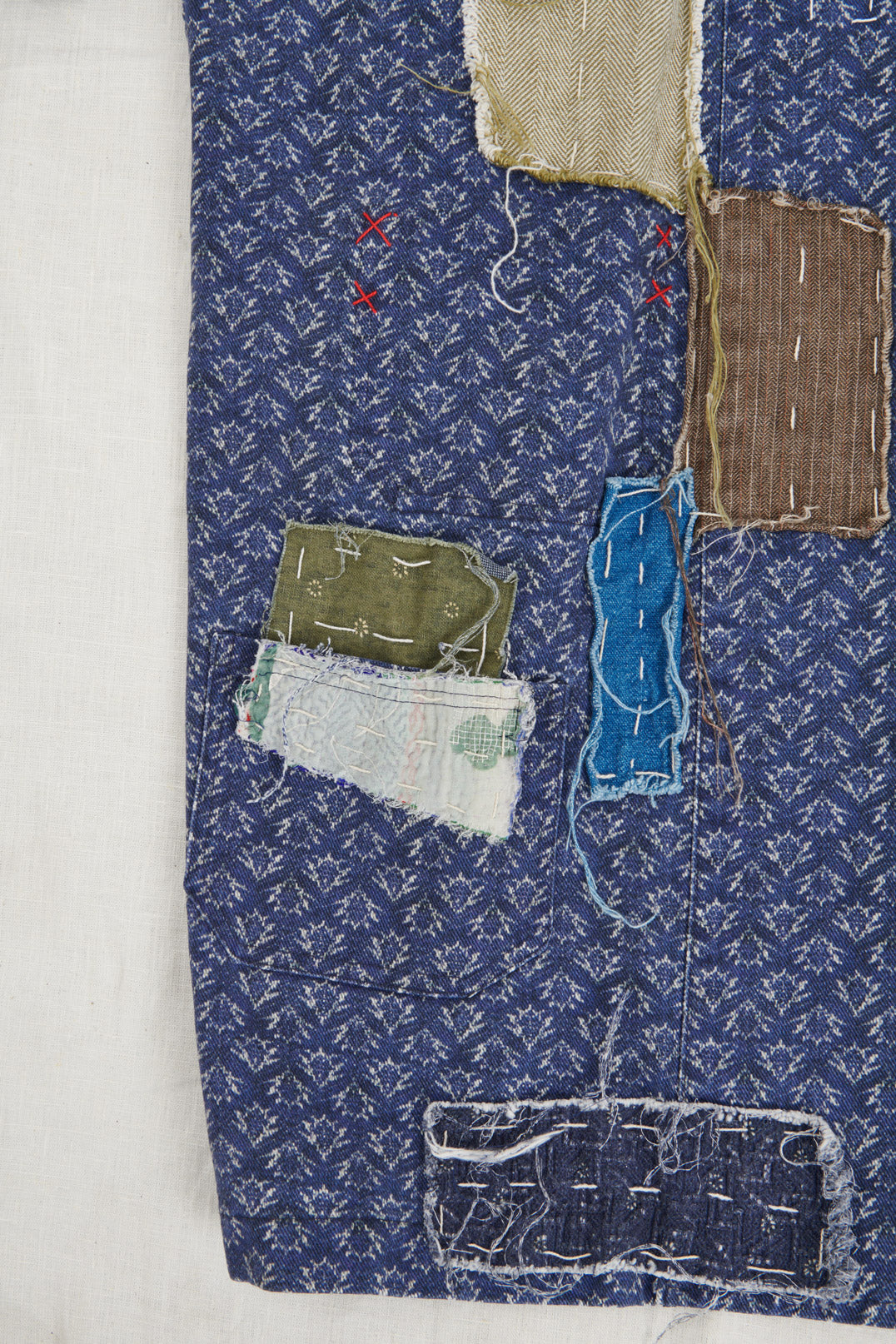 KIMONO CON TOPPE IN TESSUTO