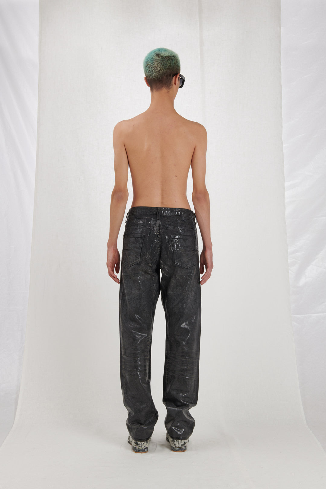 JEANS IN DENIM GOMMATO
