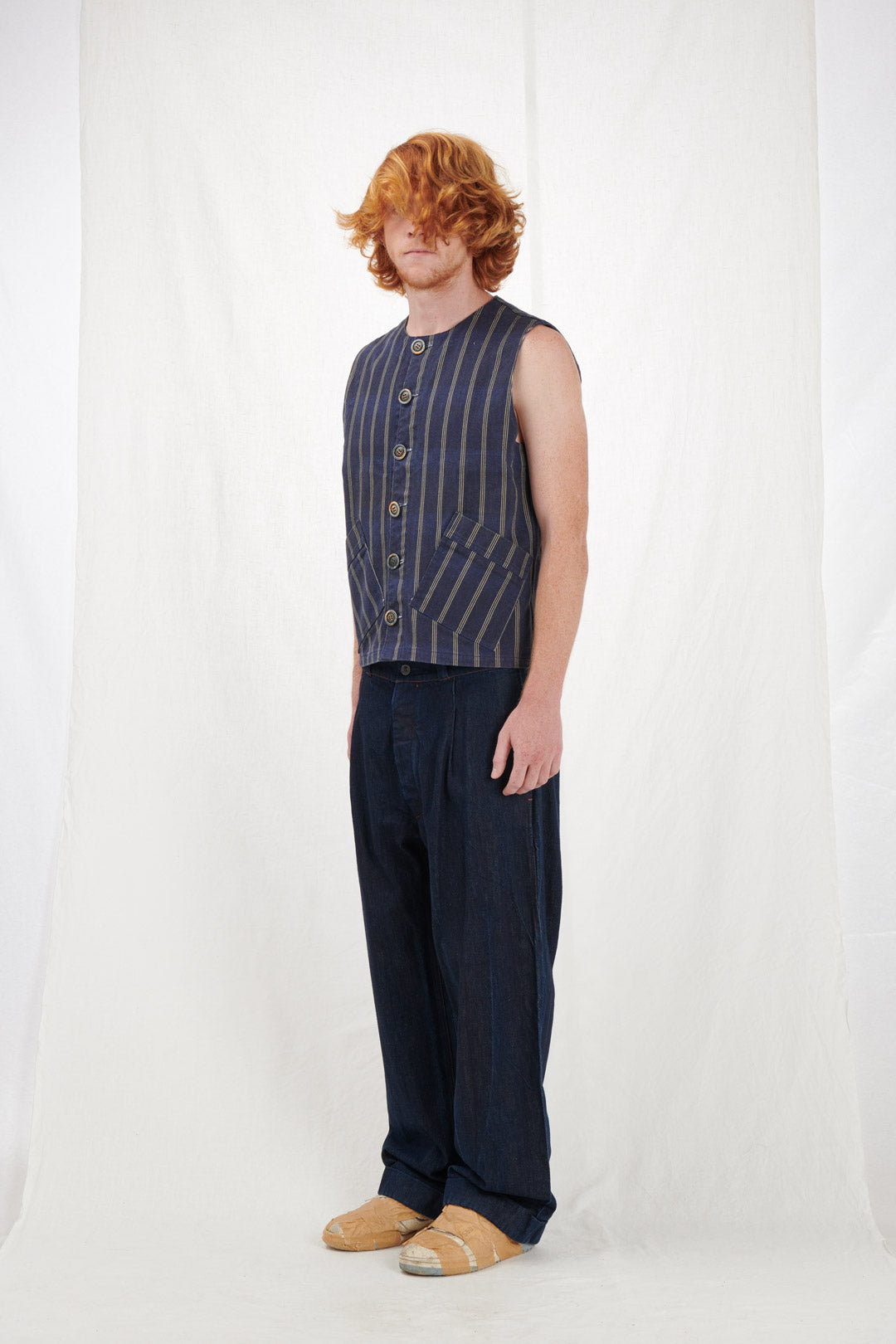 GILET CASACCA A RIGHE