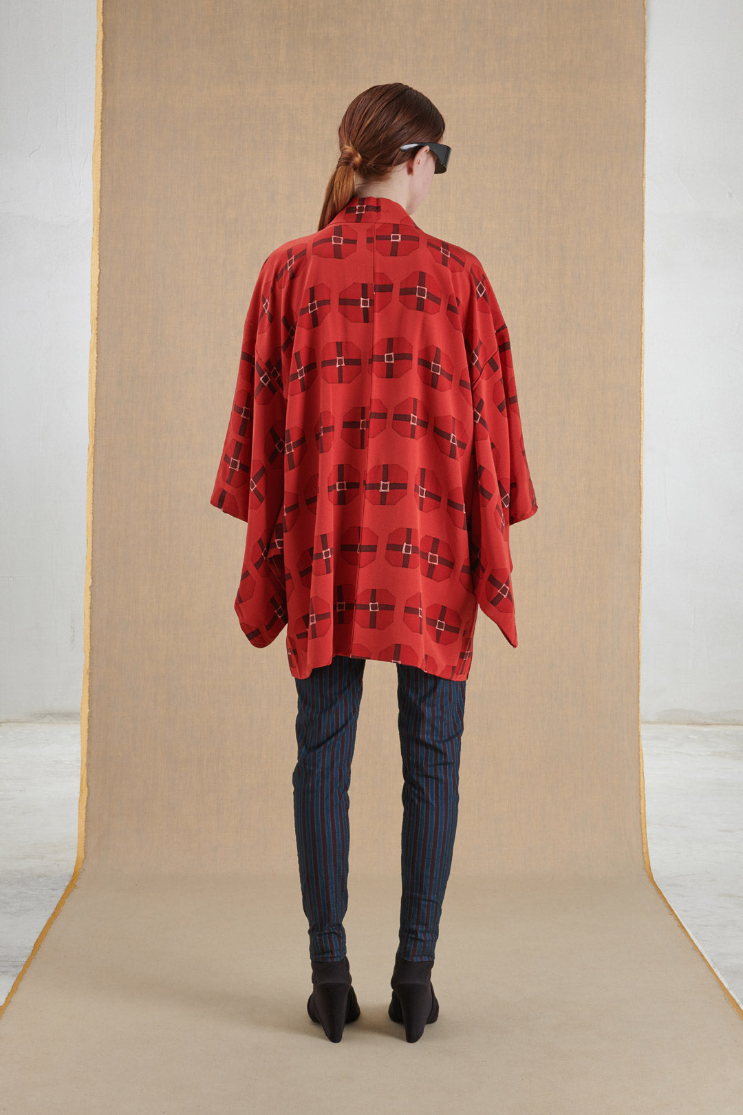 KIMONO ORIGINALE ROSSO E BORDEAUX