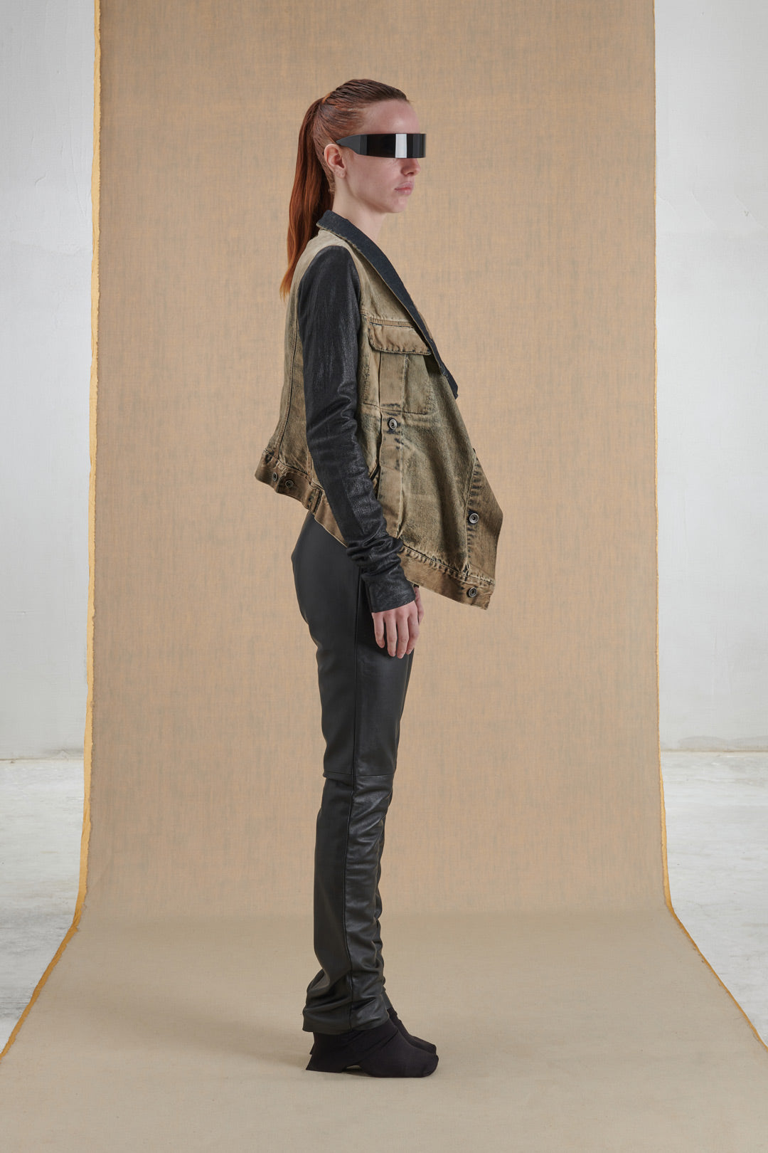 GIUBBOTTO DENIM TRAPEZIO
