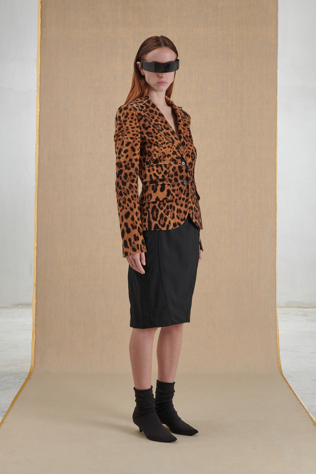 GIACCA ANIMALIER D&G IN VELLUTO A COSTINE