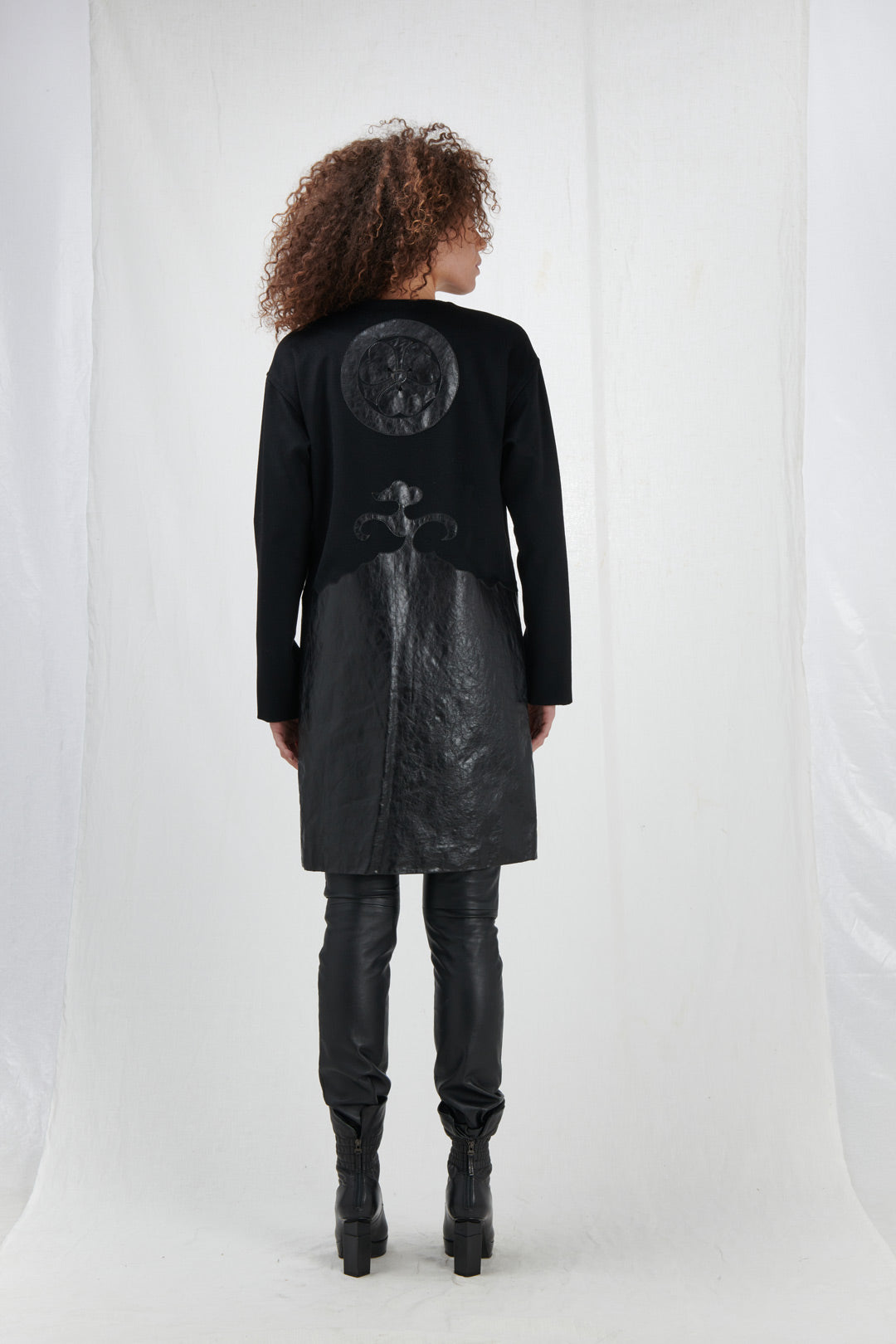 CAPPOTTO IN LANA E PELLE