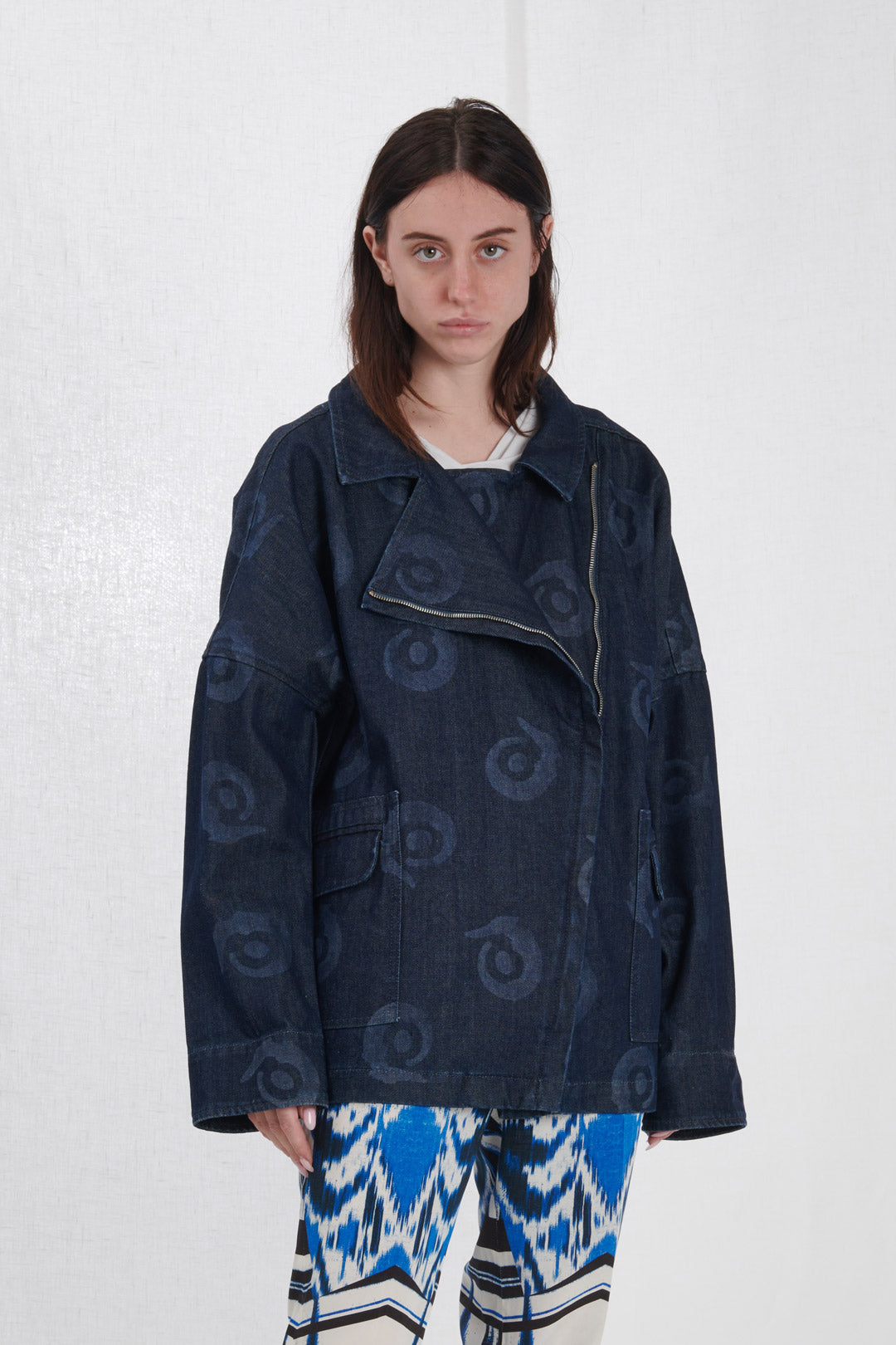 GIACCA BIKER DENIM