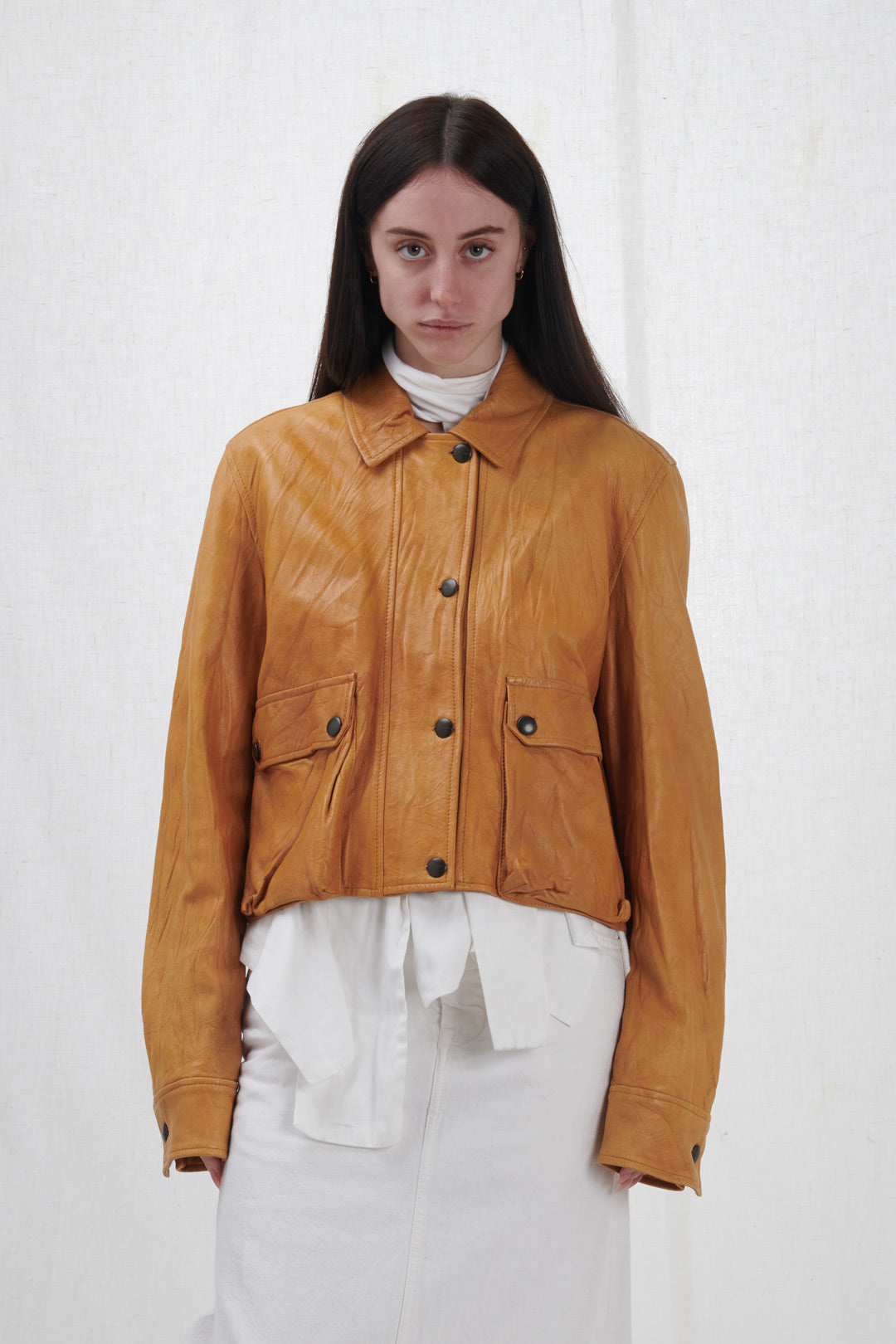 GIACCA CORTA COLOR CAMMELLO