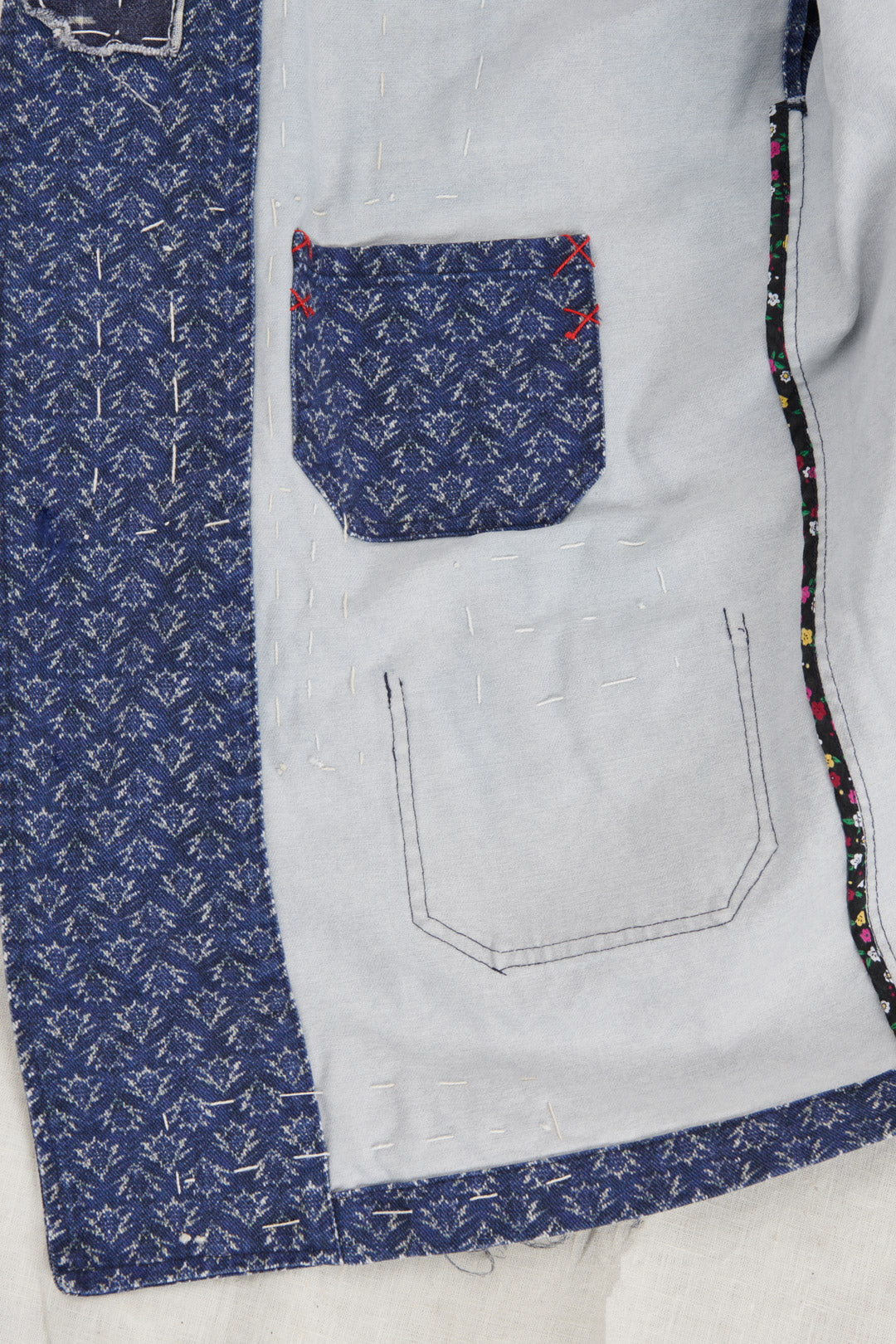 KIMONO CON TOPPE IN TESSUTO