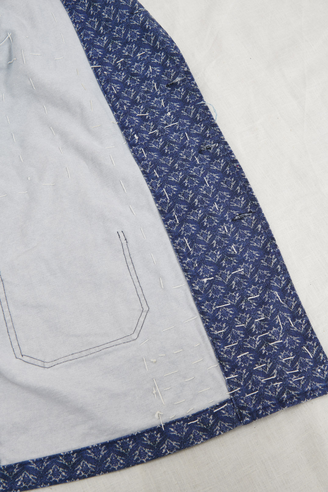 KIMONO CON TOPPE IN TESSUTO