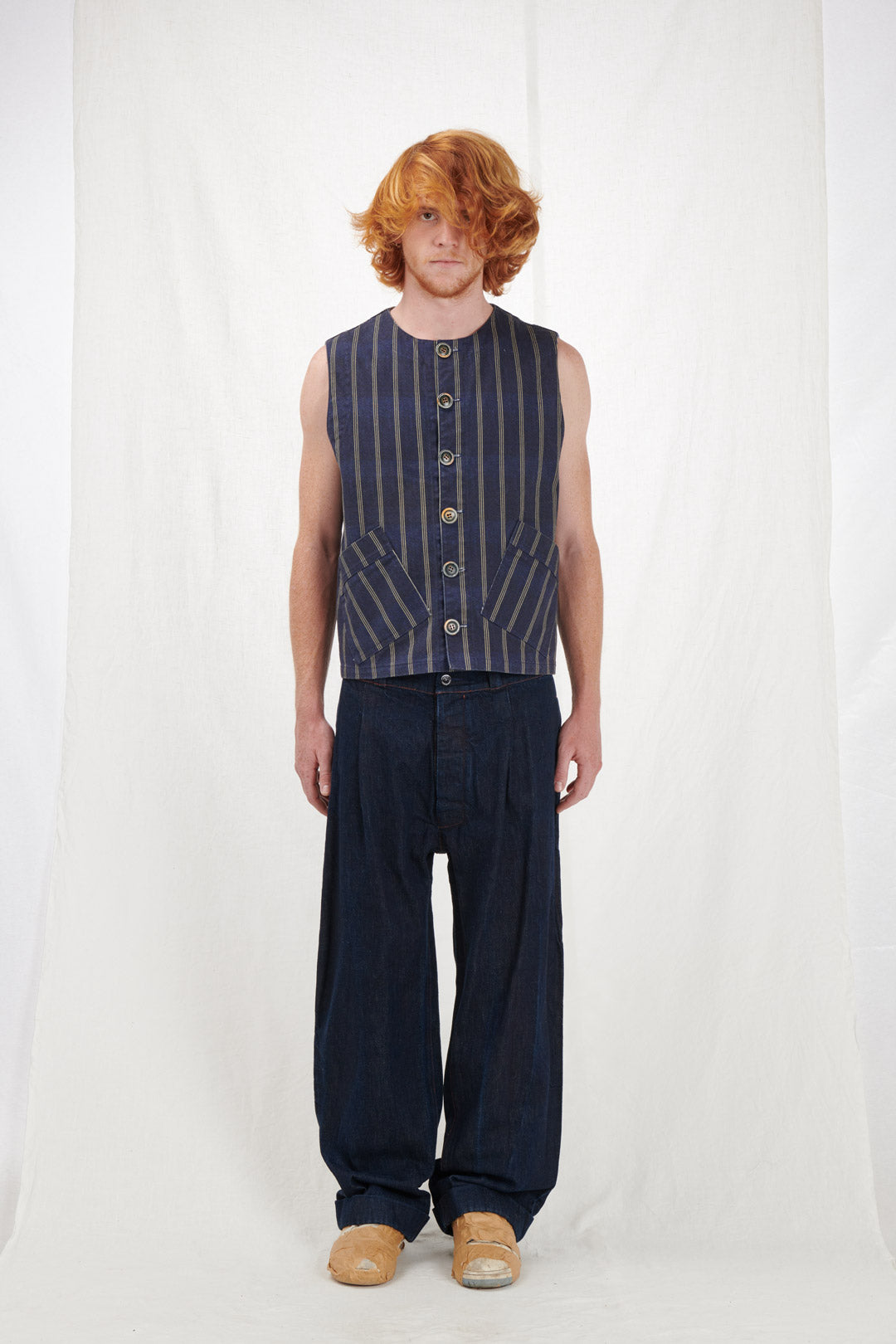 GILET CASACCA A RIGHE